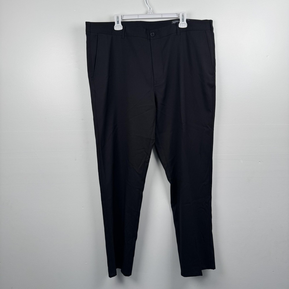 Mizzen+Main Baron Pants Mens 40x32 (42x31) Black Athletic Tapered Performance